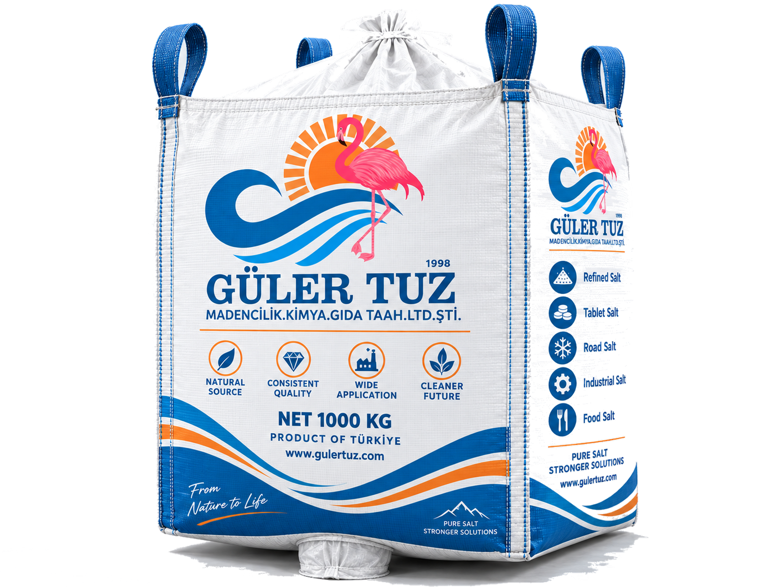 Güler Tuz hlor-alkalna sol – originalno big bag pakovanje, isporuka u velikim količinama